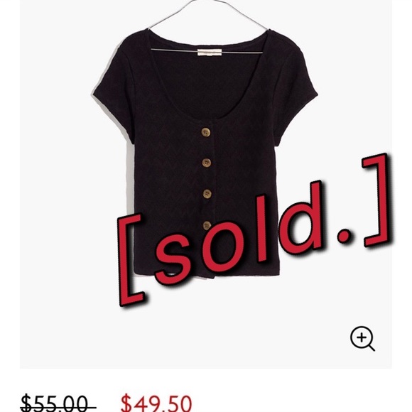 Madewell Tops - Madewell Black Top